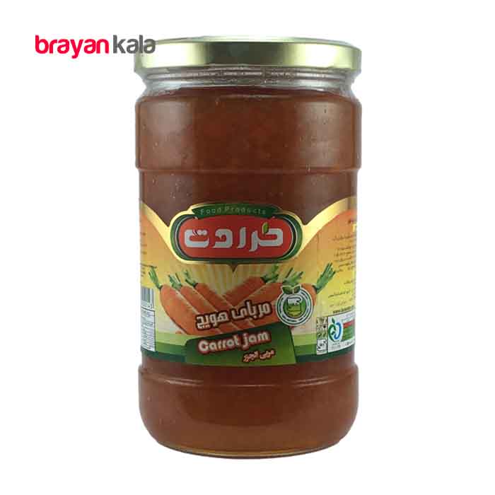عکس اصلی مربای هویج طراوت وزن 850 گرمی